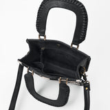 American Darling Women’s Black & White Hair-on Leather Handbag