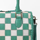 American Darling Women’s Green & White Hair-on Speedy bag