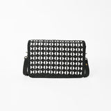 American Darling Genuine Leather Crossbody Bag with Geometric Pattern