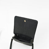 American Darling Genuine Leather Crossbody Bag with Geometric Pattern