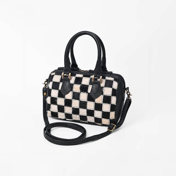 American Darling Women’s Black & White Hair-on Leather Speedy bag