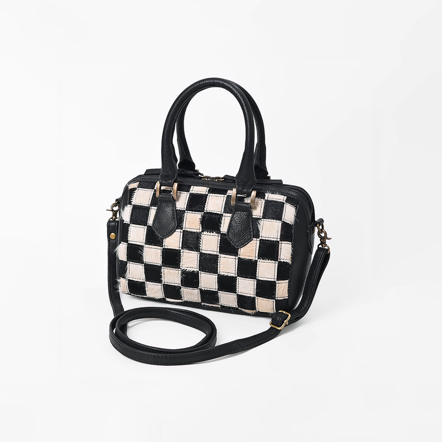 American Darling Women’s Black & White Hair-on Leather Speedy bag