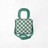 American Darling Women’s Green & White Hair-on Leather Handbag