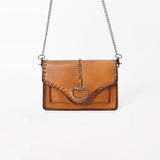 American Darling Western Brown Full grain Crossbody Bag w/ Rhinestone