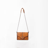 American Darling Western Brown Full grain Crossbody Bag w/ Rhinestone