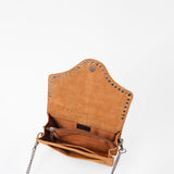 American Darling Western Tan Suede Crossbody Bag w/ Rhinestone