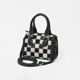 American Darling Hair-On Cowhide Leather Satchel Handbag for Women