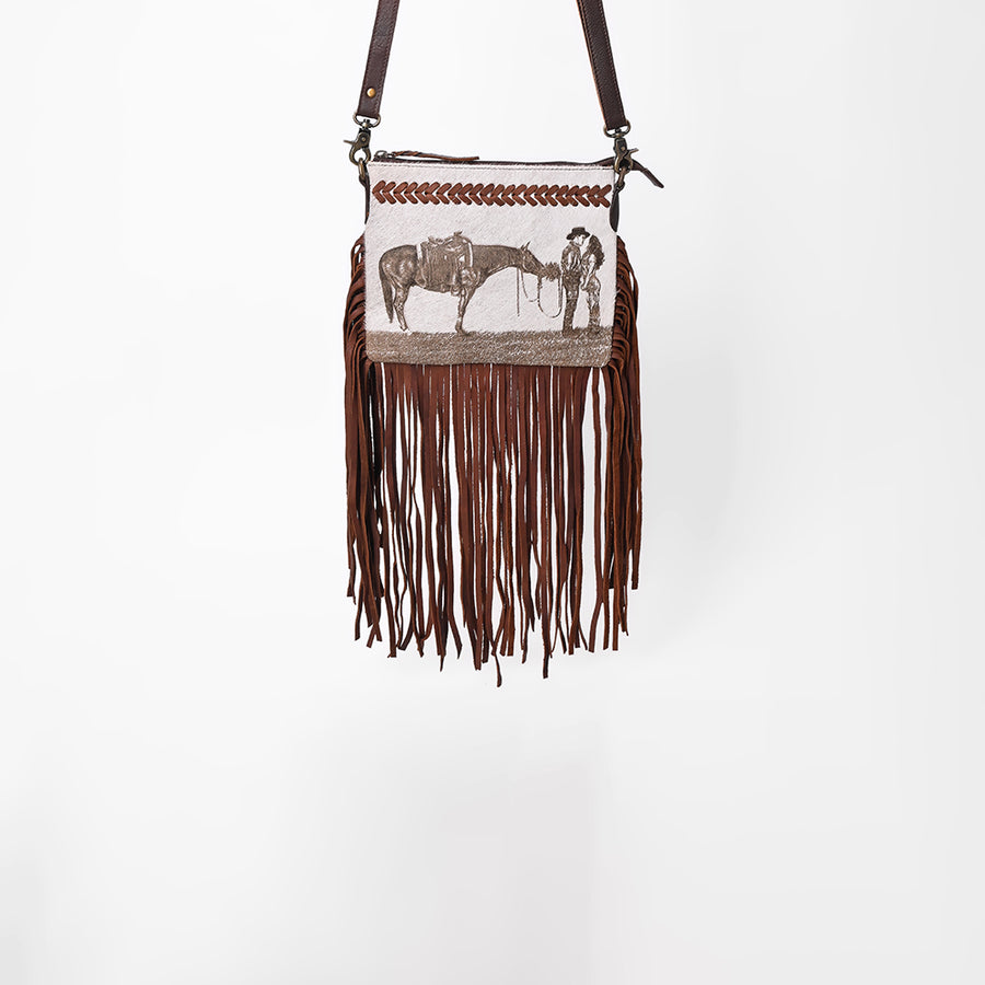 American Darling Western Horse Rider Fringe Crossbody Bag for Women