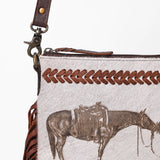 American Darling Western Horse Rider Fringe Crossbody Bag for Women