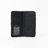 American Darling Black Western Leather Wallet with Horse Bit