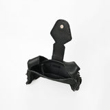 American Darling Black Hair-On Hide Leather Fringe Shoulder Bag w/ Concho