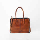 American Darling Western Boot Stitched Leather Tote Bag for Women