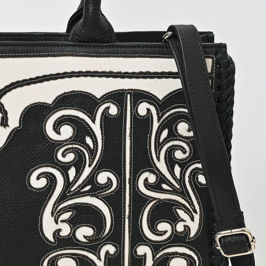American Darling Tote Bag Black & White Western  Handbag for Unisex