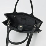 American Darling Black & White Western Tooled Leather Handbag for Women – Floral Embossed Satchel