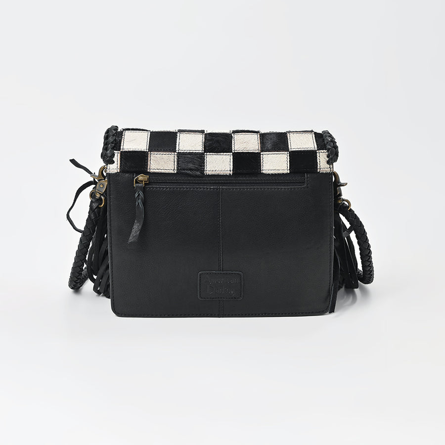 American Darling Women's Hair-On Crossbody Bag Western Genuine Leather Handbag