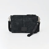 American Darling Western Fringe Leather Small Crossbody Bag with Studded Detail & Horsebit Accent