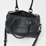 American Darling Western Leather Tooling Duffel Bag Black White Tooled Embroidery Satchel Crossbody Purse for Women