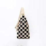 American Darling Genuine Leather Hair-On Hide Sling Bag for Women, Western Checkered Crossbody Backpack
