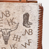 American Darling Western Cowboy Hair-On Leather Crossbody Bag