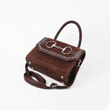 American DarlingWestern Brown Suede Leather Handbag