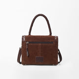 American DarlingWestern Brown Suede Leather Handbag