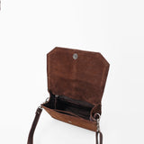 American DarlingWestern Brown Suede Leather Handbag