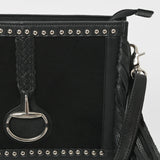 American Darling Hair-On Cowhide Leather Fringe Crossbody Bag for Women