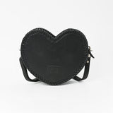American Darling Women's Western Black Heart-Shaped Crossbody Bag