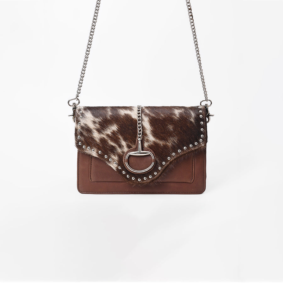 American Darling Western Hair-On Cowhide Leather Crossbody Bag