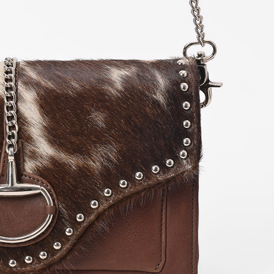 American Darling Western Hair-On Cowhide Leather Crossbody Bag