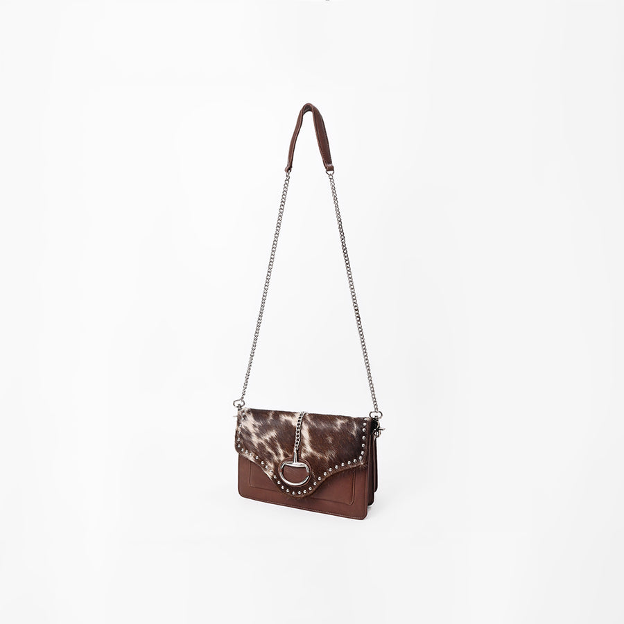 American Darling Western Hair-On Cowhide Leather Crossbody Bag