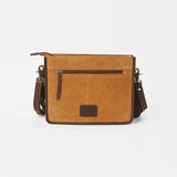 American Darling Western Suede Fringe Crossbody Bag for Women, Studded Leather Purse with Horse Bit Accent