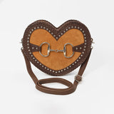 American Darling Women's Western Heart-Shaped Crossbody Bag