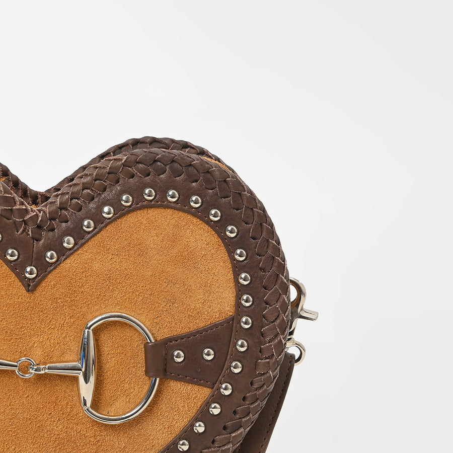 American Darling Women's Western Heart-Shaped Crossbody Bag