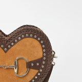 American Darling Women's Western Heart-Shaped Crossbody Bag