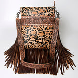 American Darling Messenger Hand Tooled Hair On Genuine Leather Western Women Bag Handbag Purse | Cute