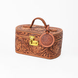 American Darling Hand Tooled Western Leather Jewelry Box