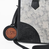 American Darling Silver Metallic Leather Western Tote Bag