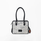 American Darling Silver Metallic Leather Western Tote Bag