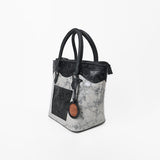 American Darling Western Leather Silver Crackle Tote Bag