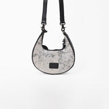American Darling Western Leather Silver Crackle Hobo Bag