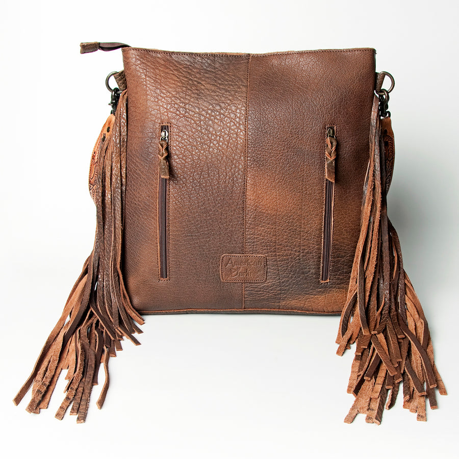 American Darling Messenger Hand Tooled Genuine Leather Western Women Bag Handbag Purse | Cute