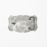 American Darling Horseshoe Western Belt Buckle, Engraved Silver Tone Cowboy Belt Accessory for Men & Women