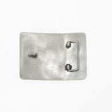 American Darling Western Horseshoe Belt Buckle with Faux Turquoise Stone – Engraved Silver Tone Cowboy Buckle