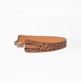 American Darling Women's Wide Belt Hand Tooled Leather Western Corset