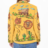 American Darling Women's Western Embroidered Blazer Yellow Jacket