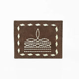 American Darling Handcrafted Genuine Leather Card Holder Wallet with Traditional Stitch Design