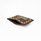 American Darling Handcrafted Genuine Leather Card Holder Wallet with Traditional Stitch Design