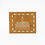 American Darling Handcrafted Genuine Leather Card Holder Wallet with Traditional Stitch Design
