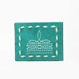 American Darling Handcrafted Genuine Leather Card Holder Wallet with Traditional Stitch Design